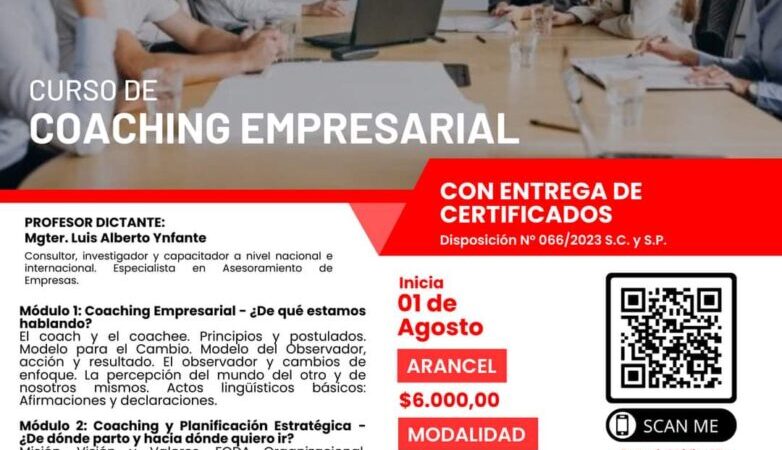 UNCAUS abrió inscripciones para un Curso de Coaching Empresarial