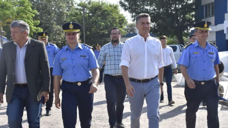 ZDERO RECORRIÓ LAS OBRAS DE REFACCIÓN DE LA ESCUELA DE POLICÍA