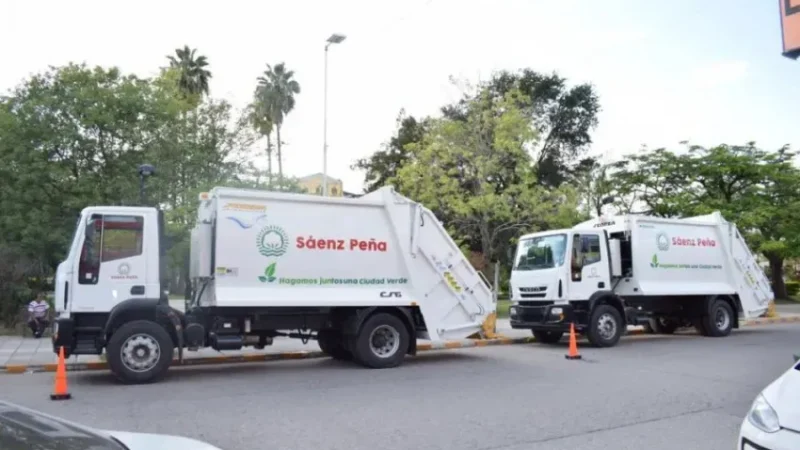 La Municipalidad de Sáenz Peña informó que la recolección de residuos será normal durante la próxima semana