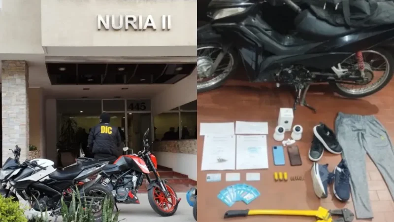 Resistencia:Robo millonario en un edificio, realizaron cinco allanamientos, secuestraron drogas y armas