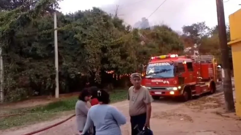 Se desató un incendio en la vivienda de un hombre de 65 años