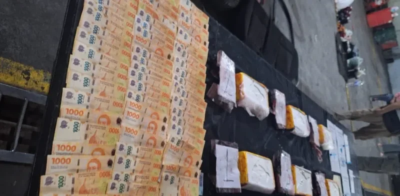 Makallé: Una dirigente social trasladaba seis panes de cocaína valuados en $ 104 millones